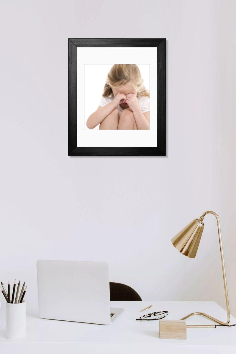 Shown hanging in a room: Modern 14"x12" (36x31cm)