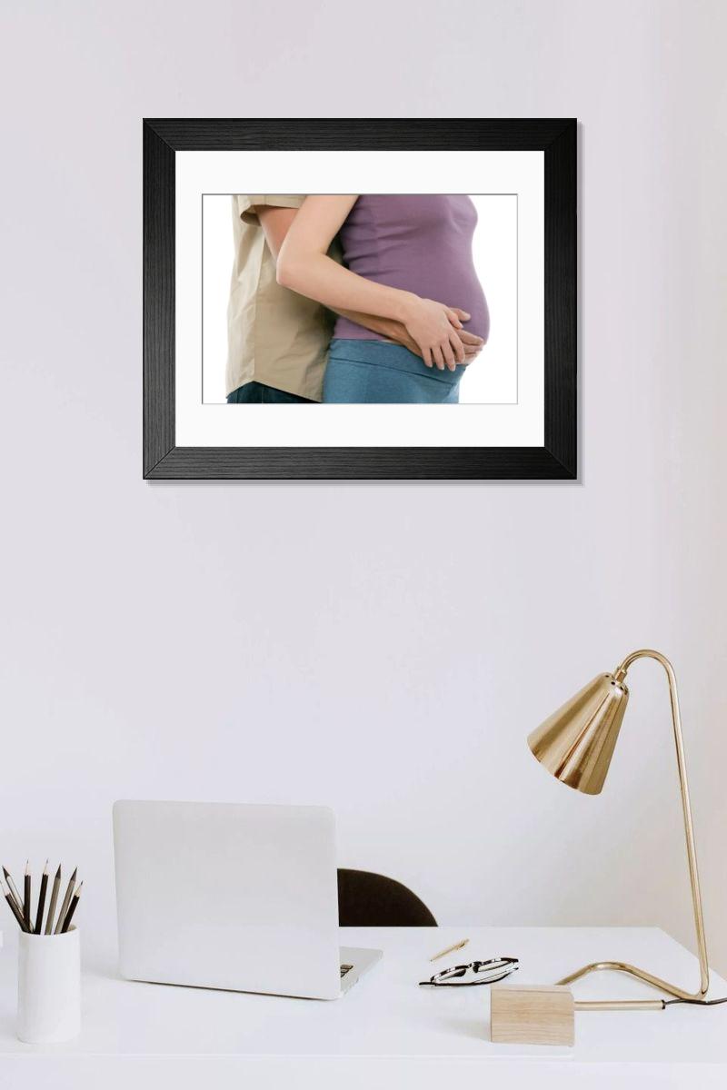 Shown hanging in a room: Modern 14"x12" (36x31cm)
