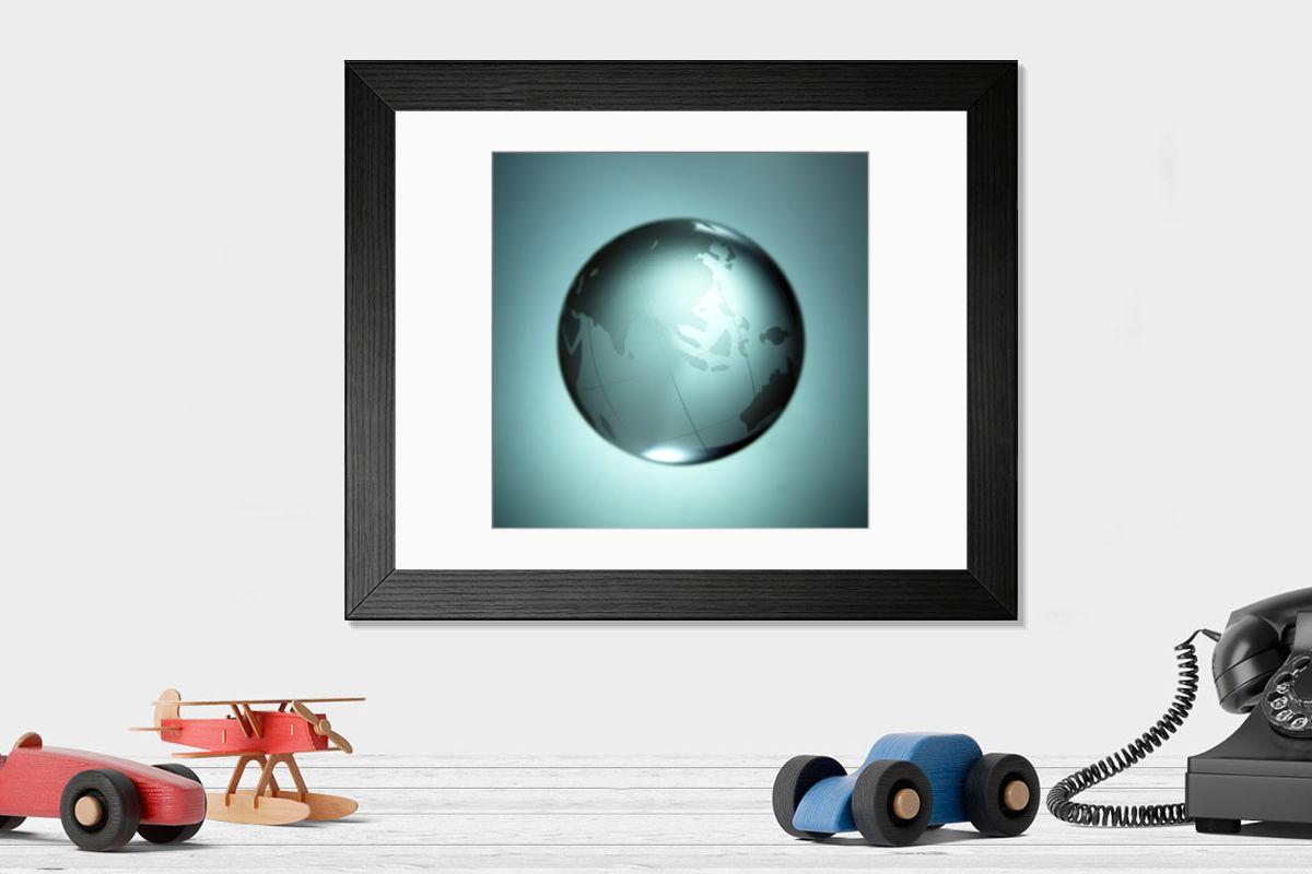Shown hanging in a room: Modern 14"x12" (36x31cm)