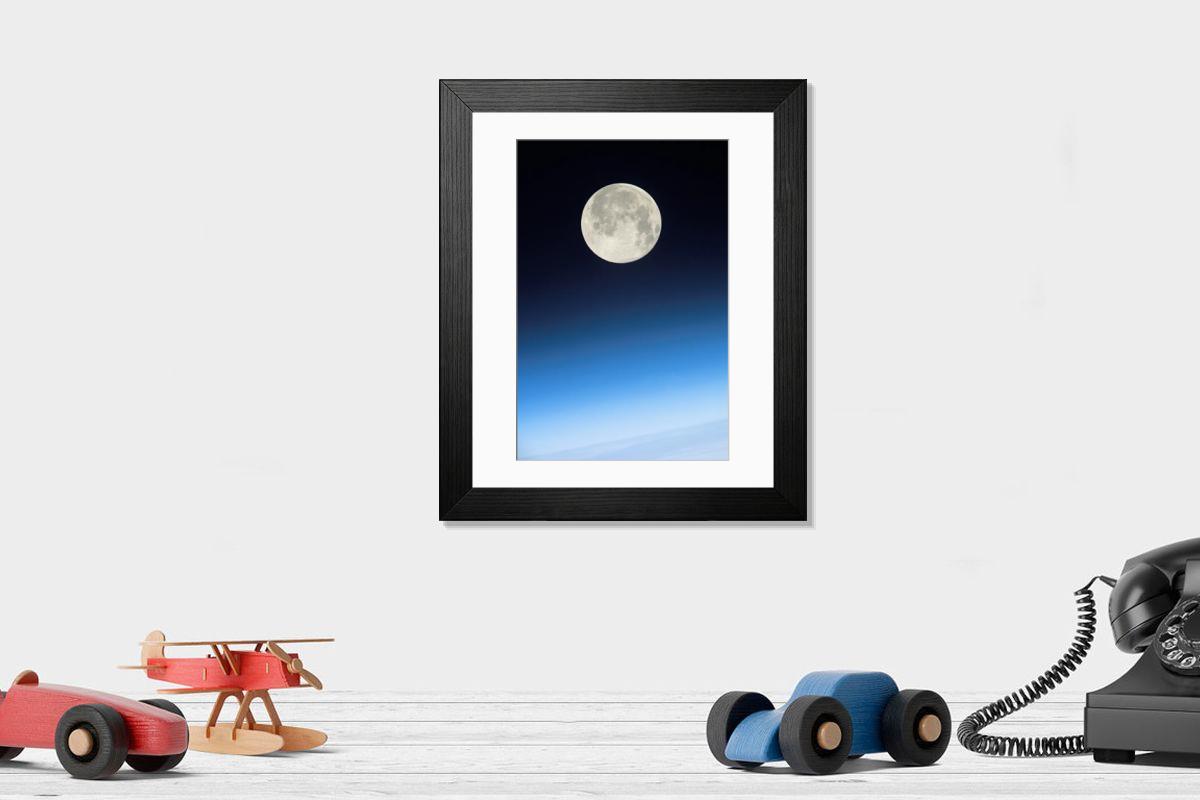 Shown hanging in a room: Modern 14"x12" (36x31cm)