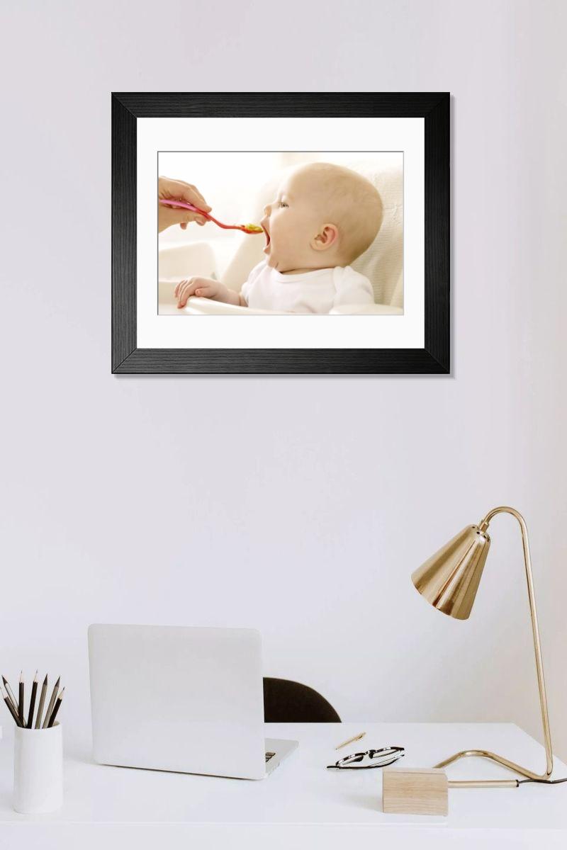 Shown hanging in a room: Modern 14"x12" (36x31cm)