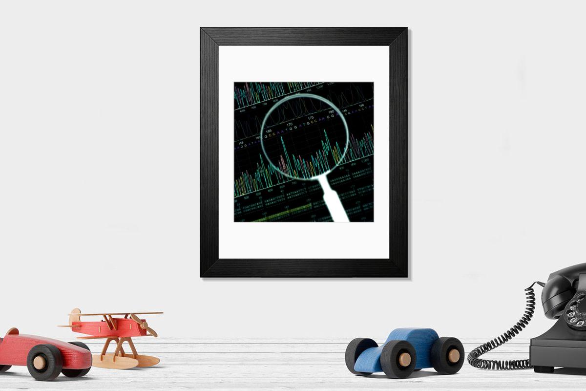 Shown hanging in a room: Modern 14"x12" (36x31cm)