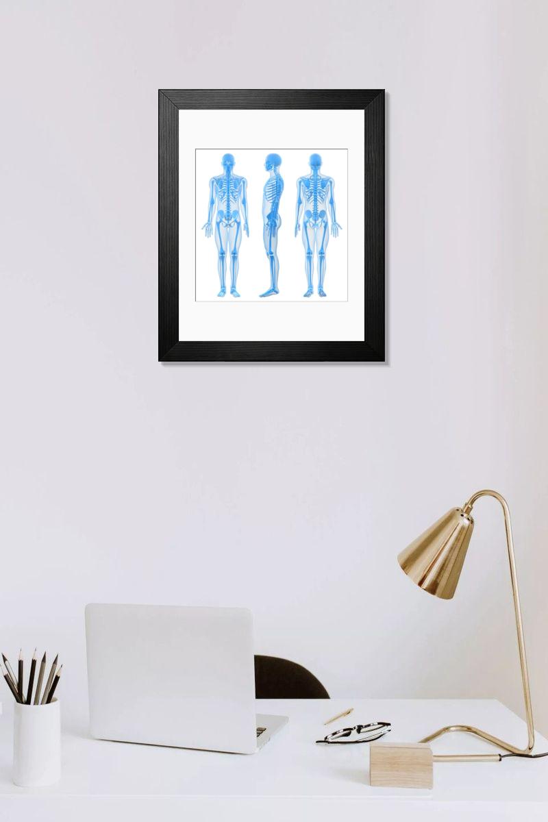Shown hanging in a room: Modern 14"x12" (36x31cm)