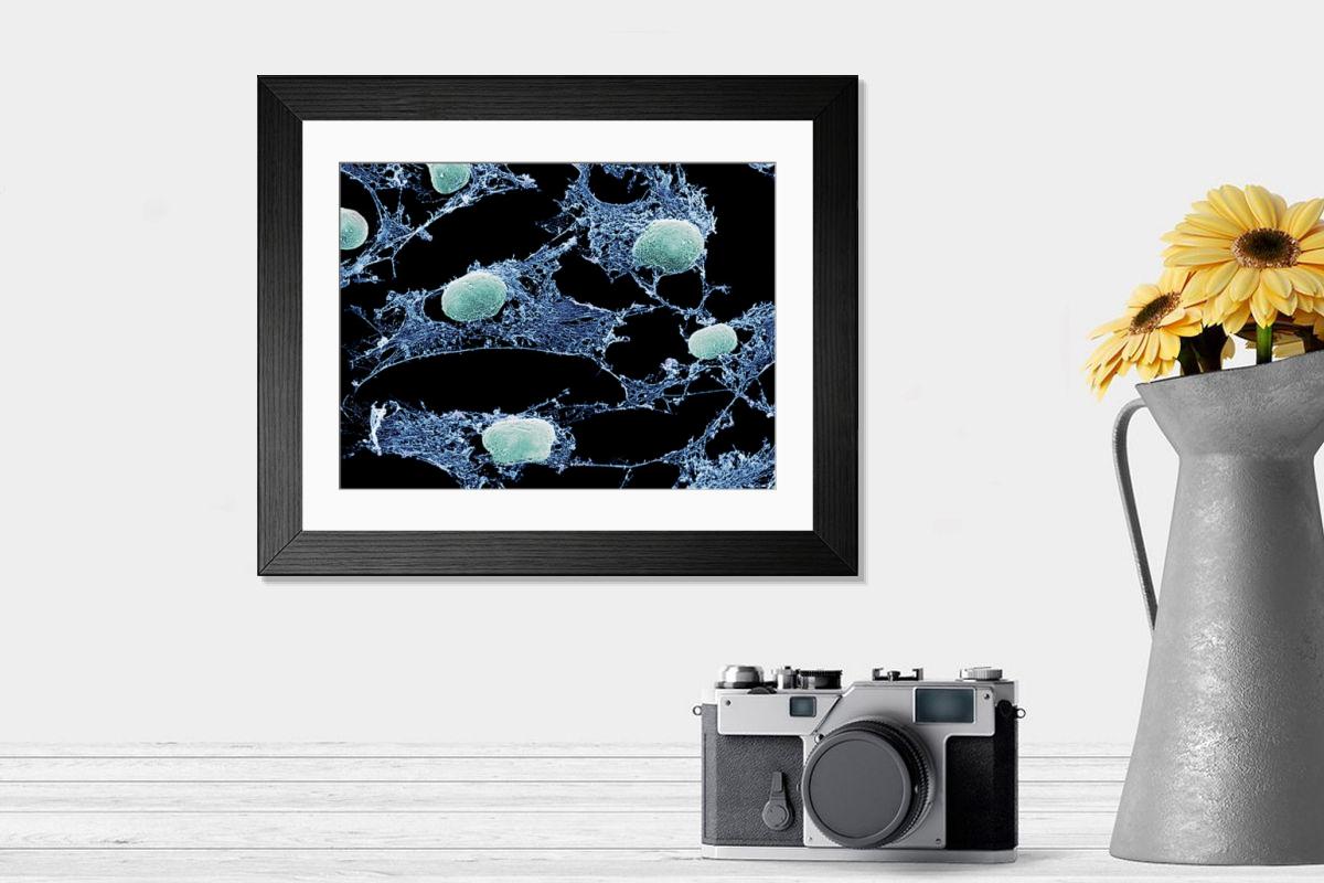 Shown hanging in a room: Modern 14"x12" (36x31cm)