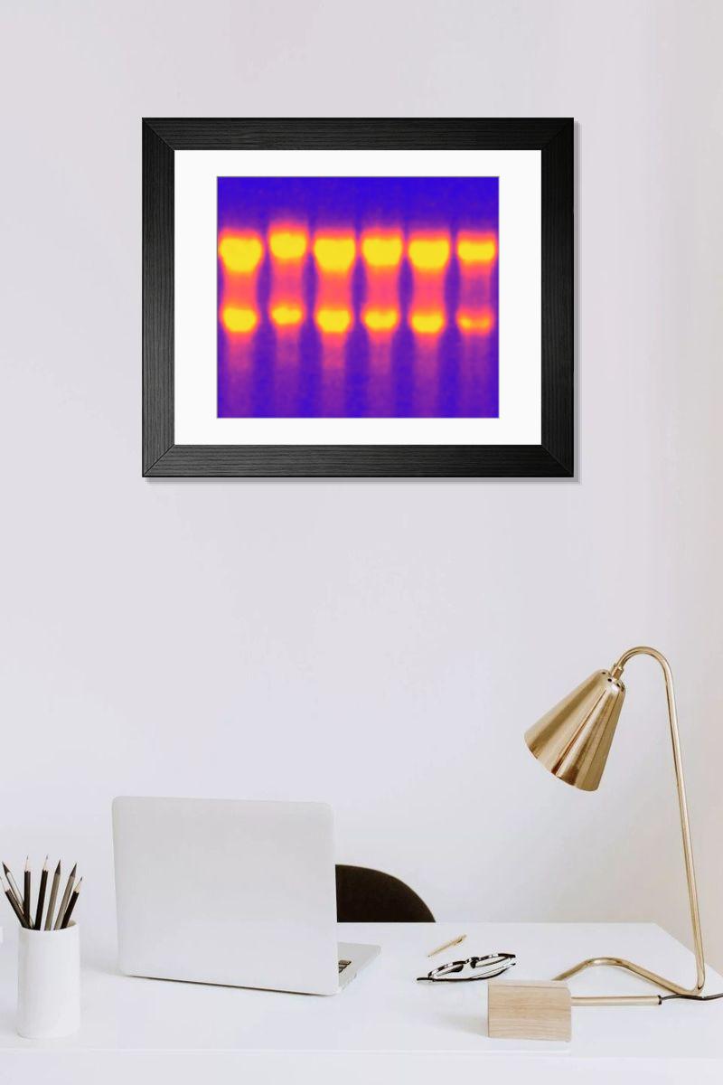 Shown hanging in a room: Modern 14"x12" (36x31cm)