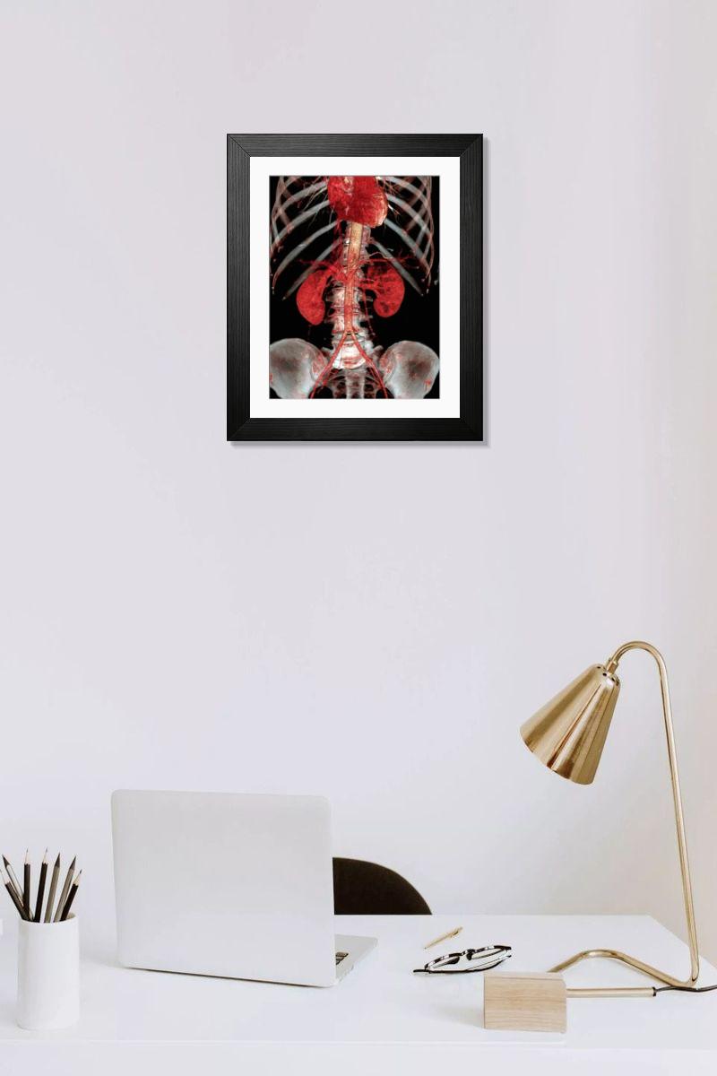 Shown hanging in a room: Modern 14"x12" (36x31cm)