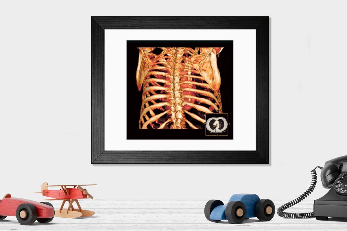 Shown hanging in a room: Modern 14"x12" (36x31cm)