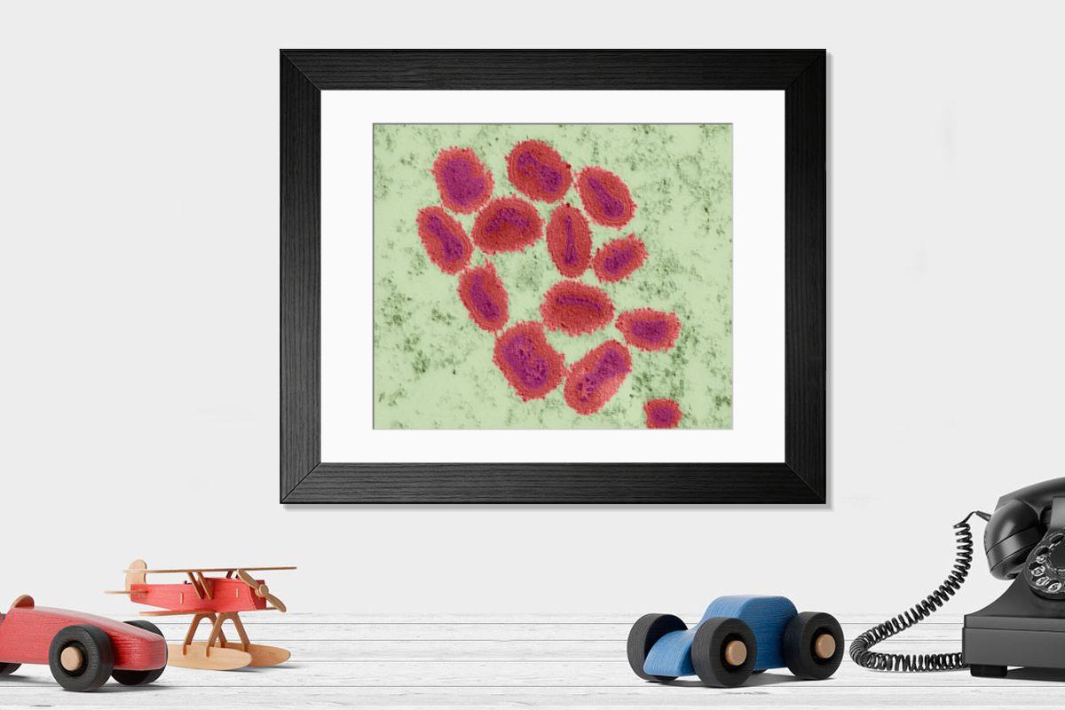 Shown hanging in a room: Modern 14"x12" (36x31cm)