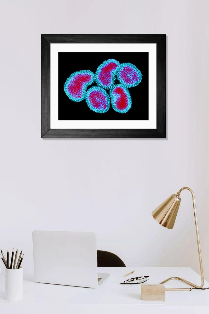 Shown hanging in a room: Modern 14"x12" (36x31cm)