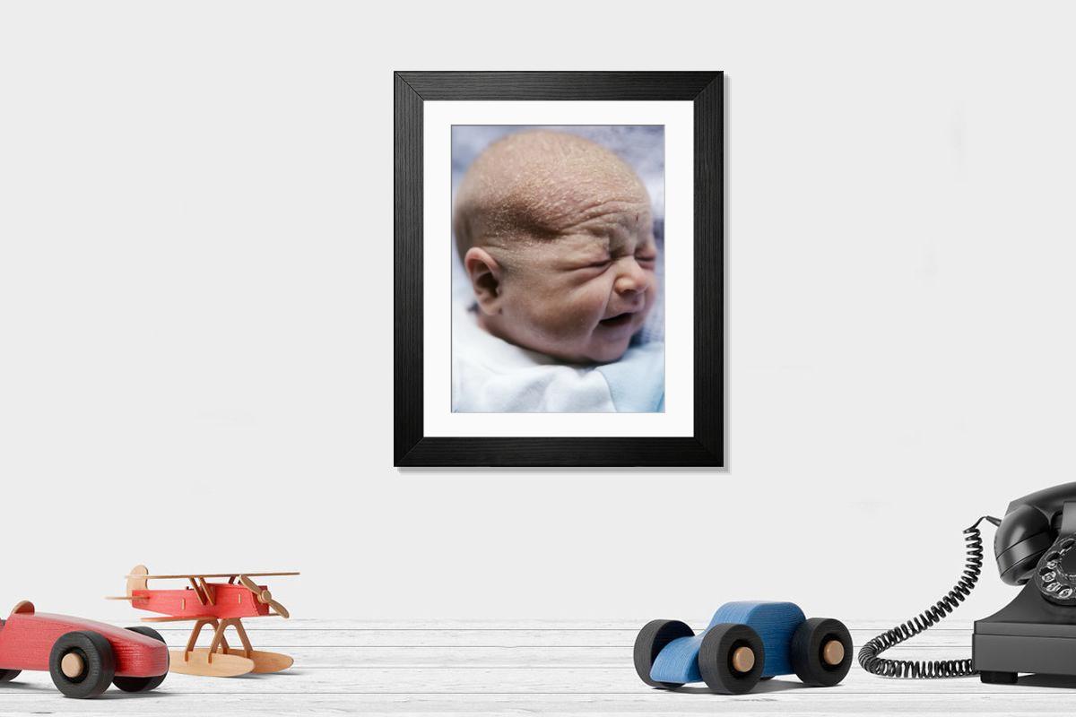 Shown hanging in a room: Modern 14"x12" (36x31cm)