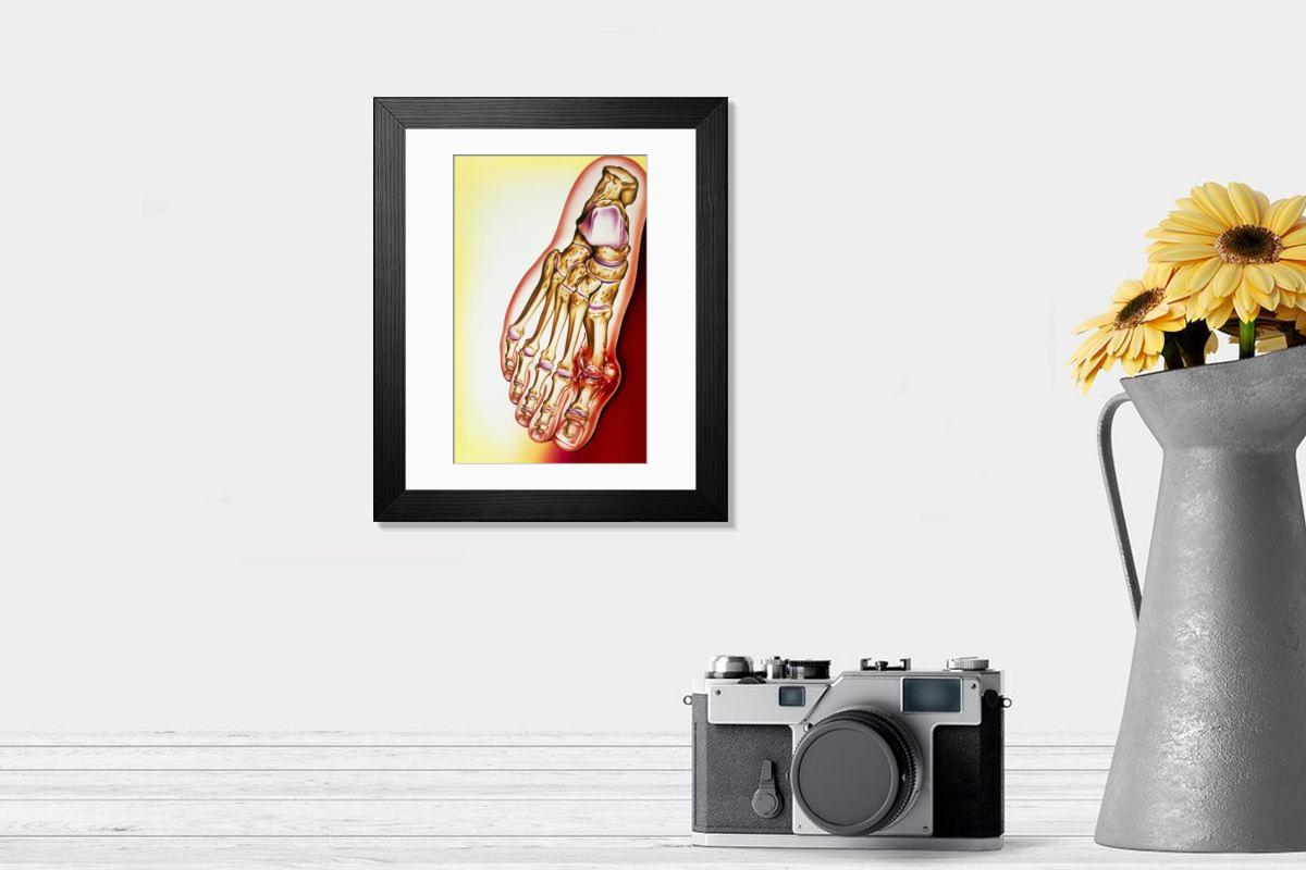 Shown hanging in a room: Modern 14"x12" (36x31cm)