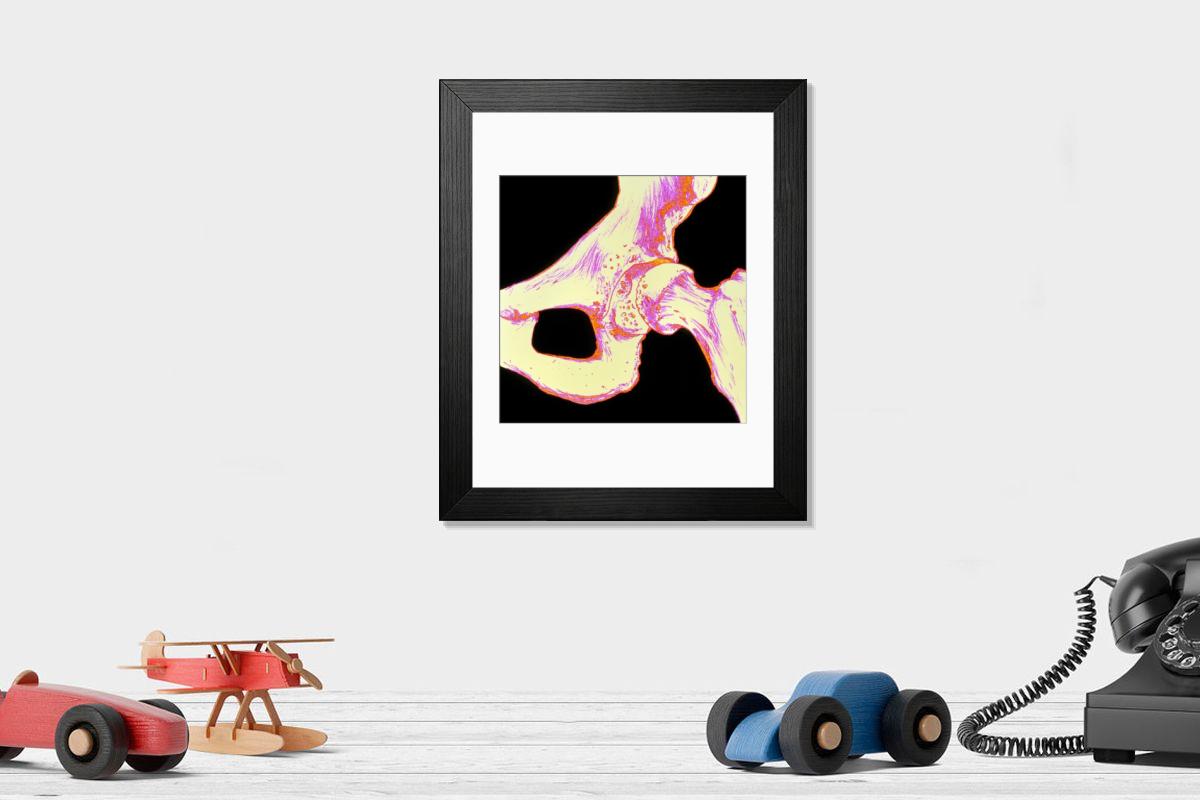 Shown hanging in a room: Modern 14"x12" (36x31cm)