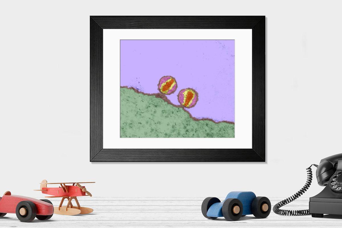 Shown hanging in a room: Modern 14"x12" (36x31cm)