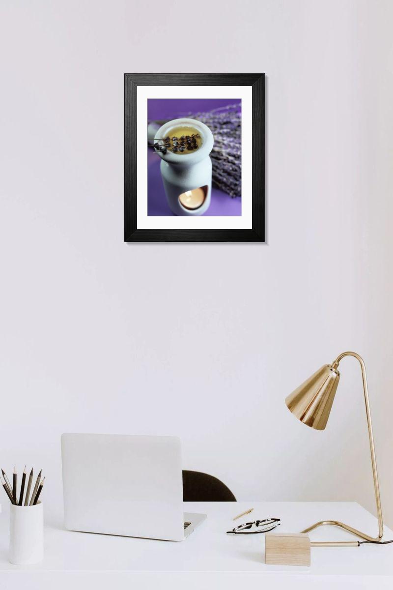 Shown hanging in a room: Modern 14"x12" (36x31cm)