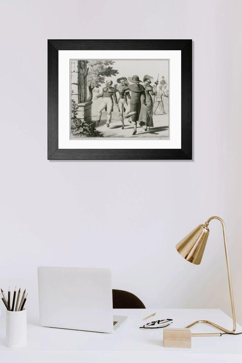 Shown hanging in a room: Modern 14"x12" (36x31cm)