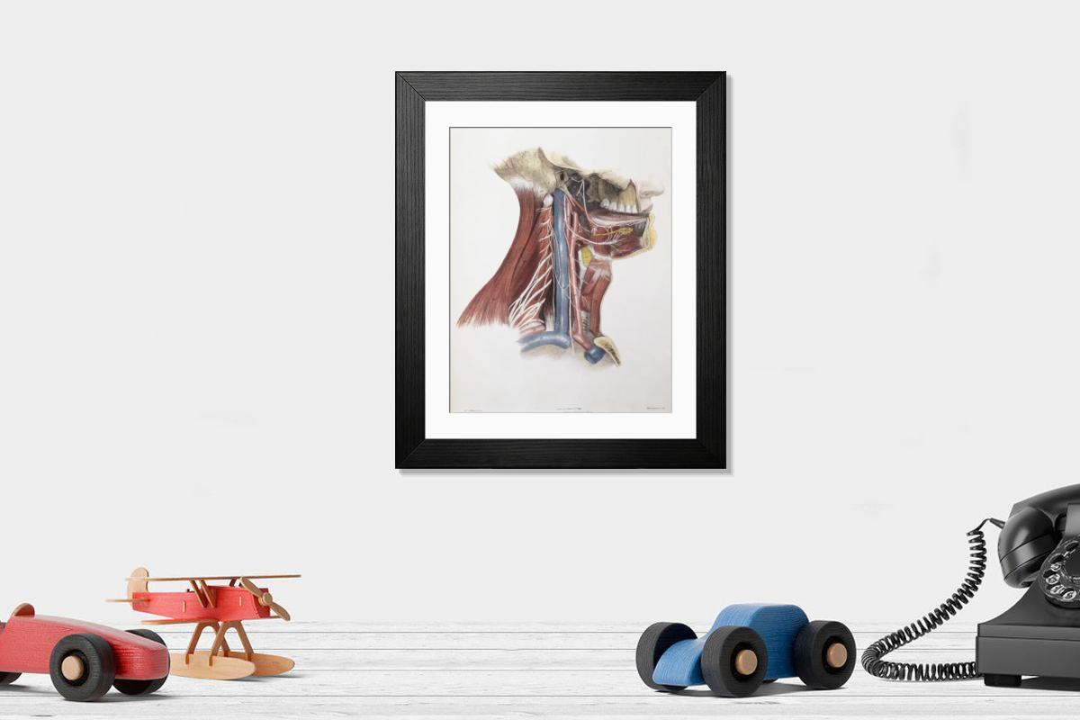 Shown hanging in a room: Modern 14"x12" (36x31cm)