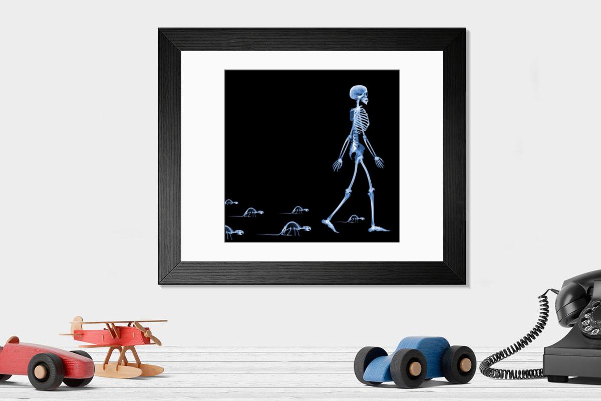 Shown hanging in a room: Modern 14"x12" (36x31cm)