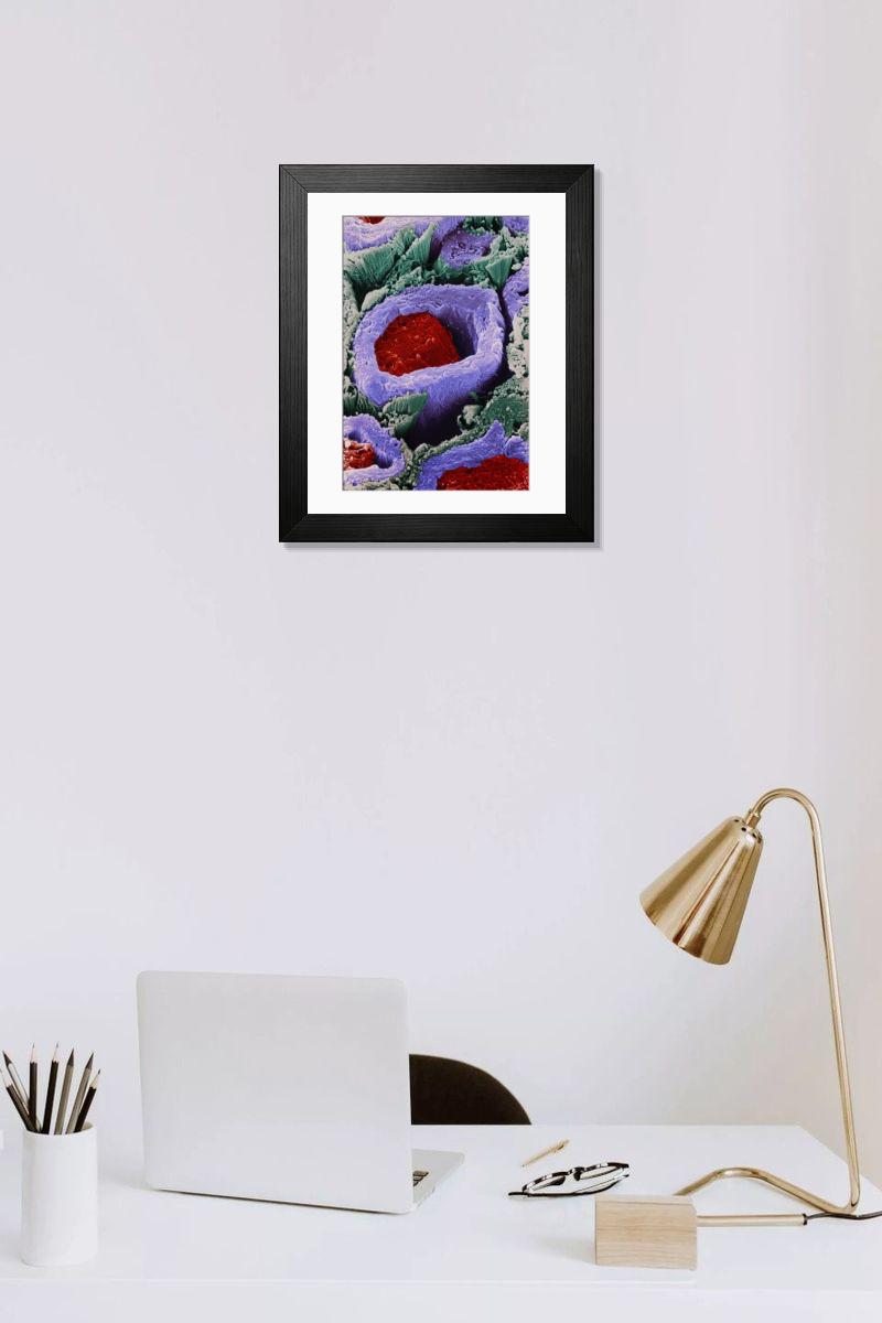 Shown hanging in a room: Modern 14"x12" (36x31cm)