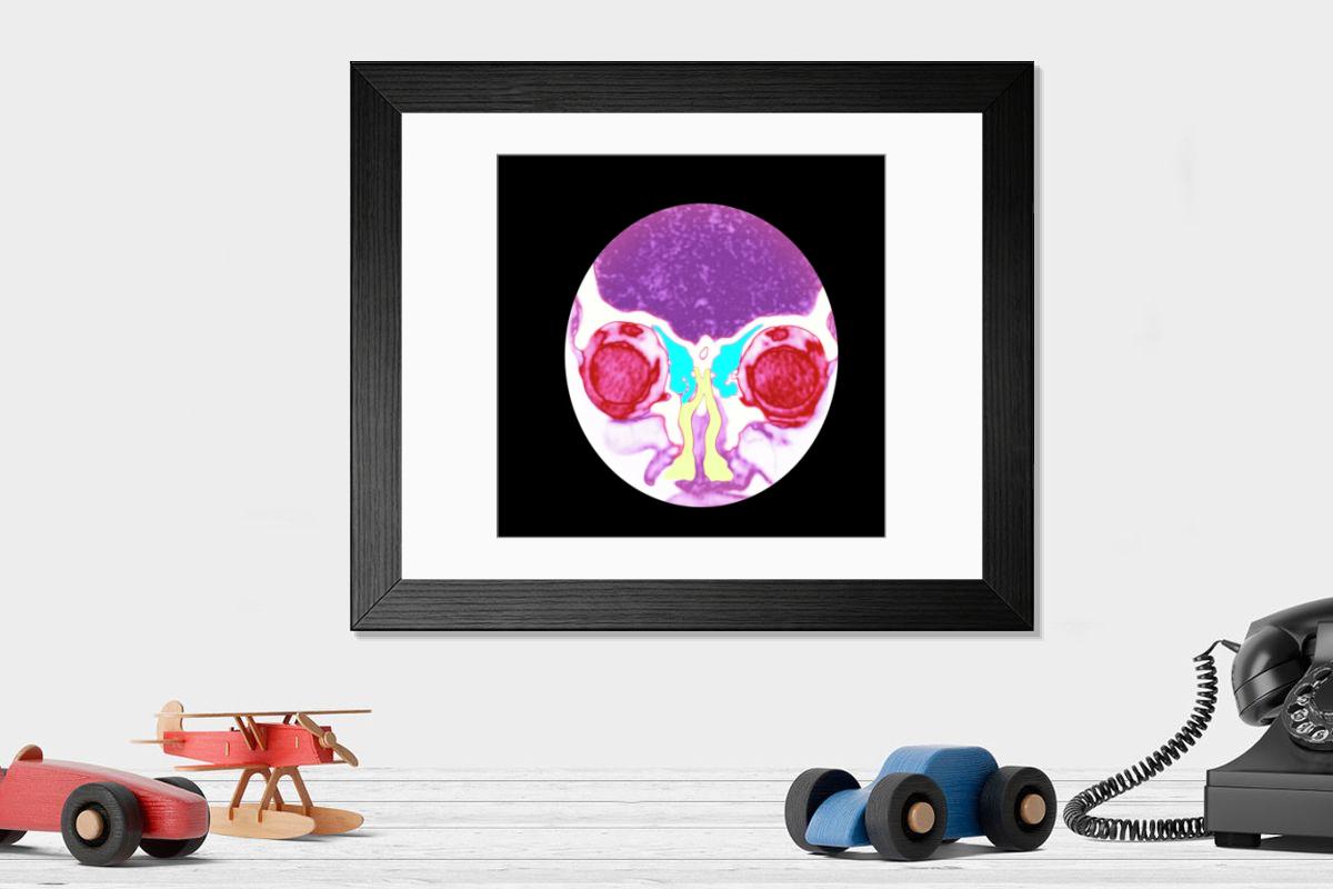 Shown hanging in a room: Modern 14"x12" (36x31cm)
