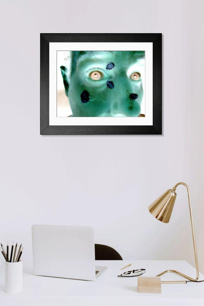 Shown hanging in a room: Modern 14"x12" (36x31cm)
