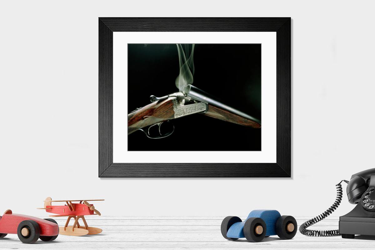 Shown hanging in a room: Modern 14"x12" (36x31cm)