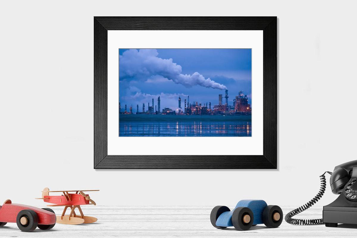 Shown hanging in a room: Modern 14"x12" (36x31cm)