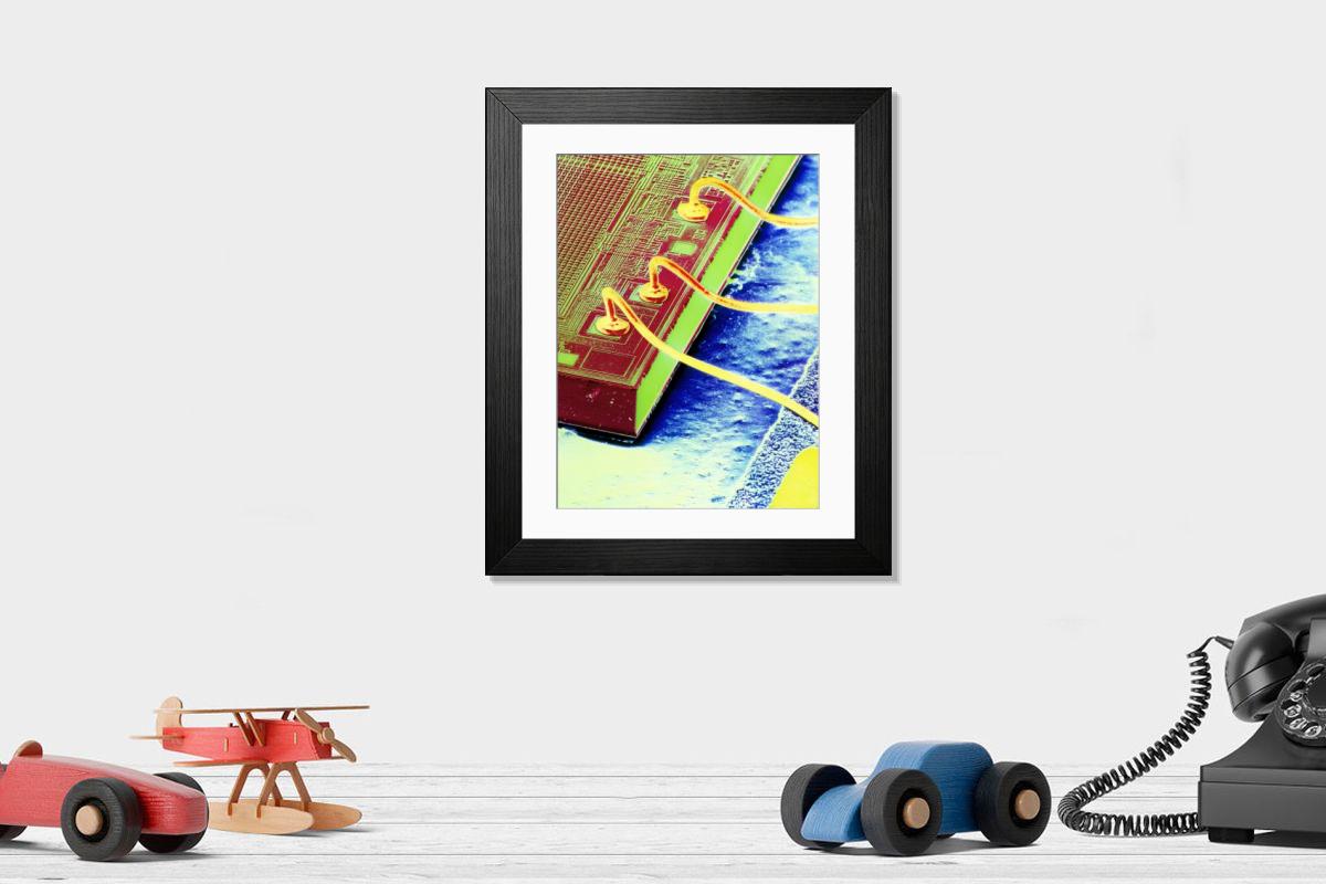 Shown hanging in a room: Modern 14"x12" (36x31cm)