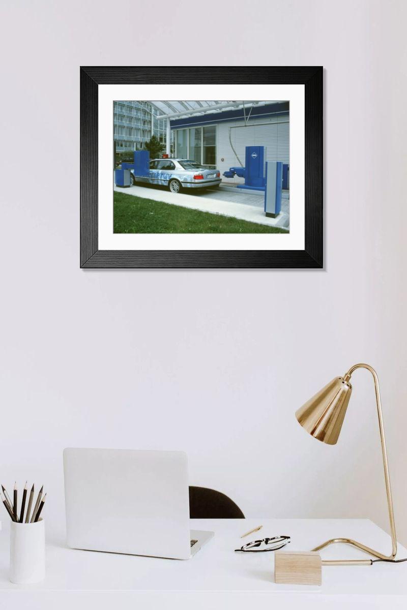 Shown hanging in a room: Modern 14"x12" (36x31cm)