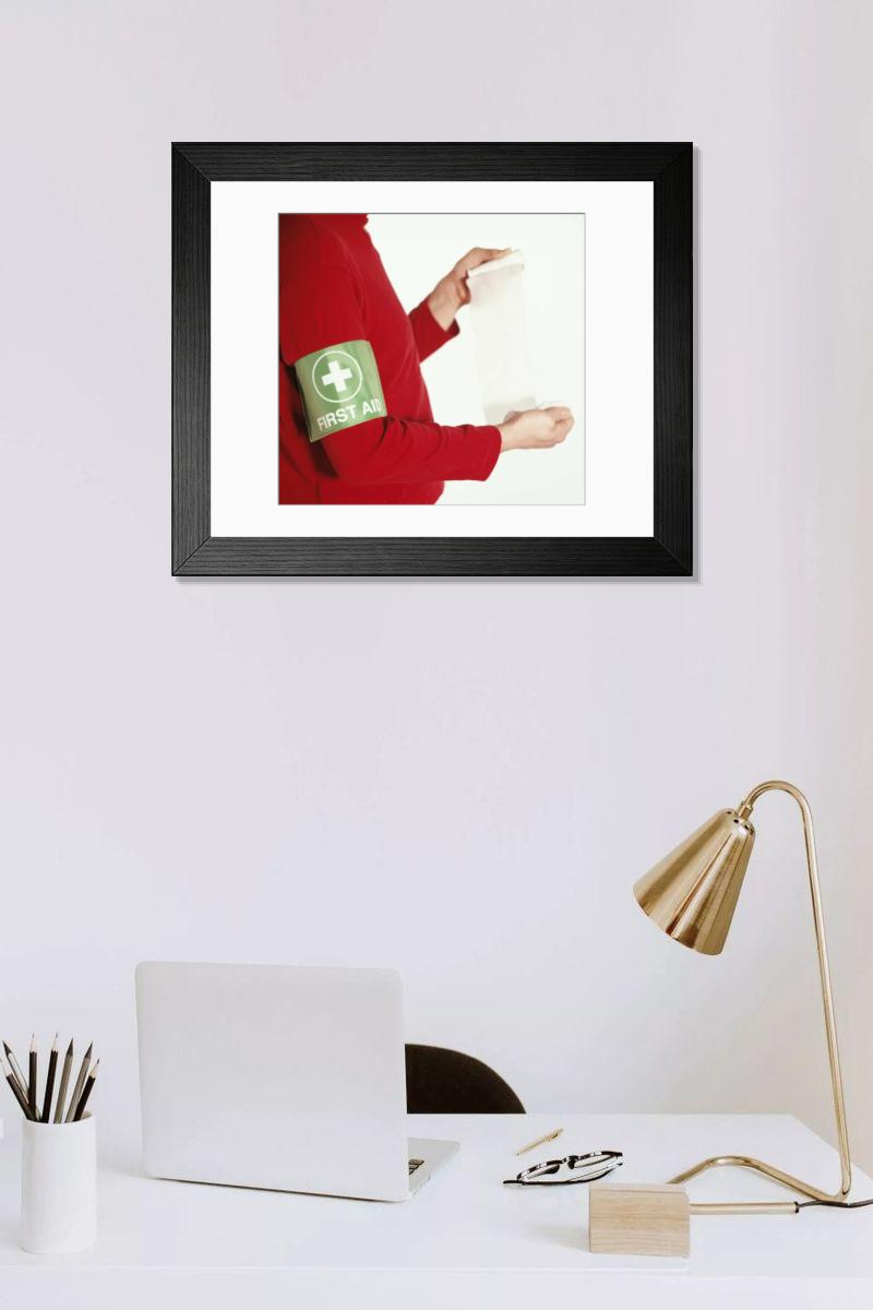 Shown hanging in a room: Modern 14"x12" (36x31cm)