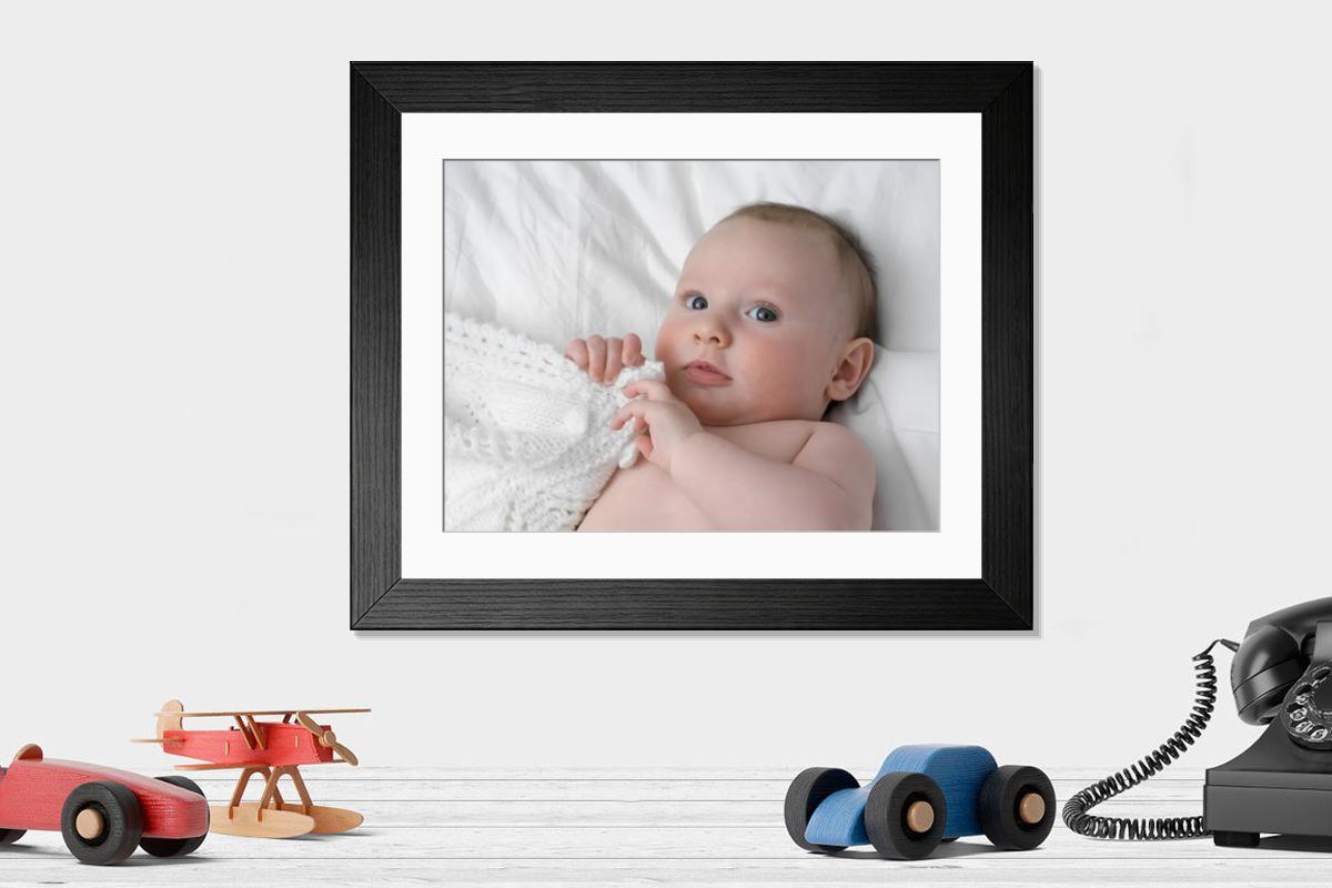 Shown hanging in a room: Modern 14"x12" (36x31cm)