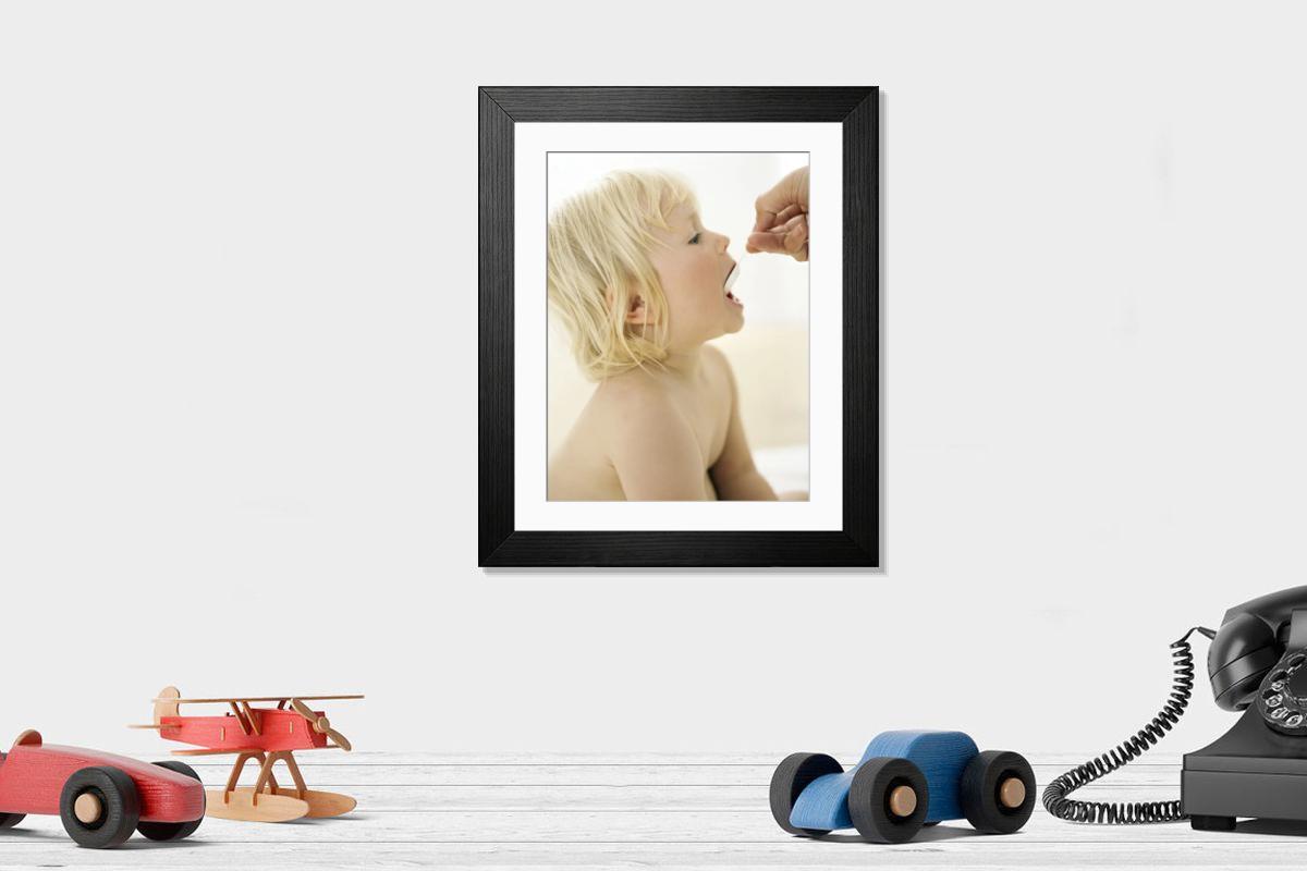 Shown hanging in a room: Modern 14"x12" (36x31cm)