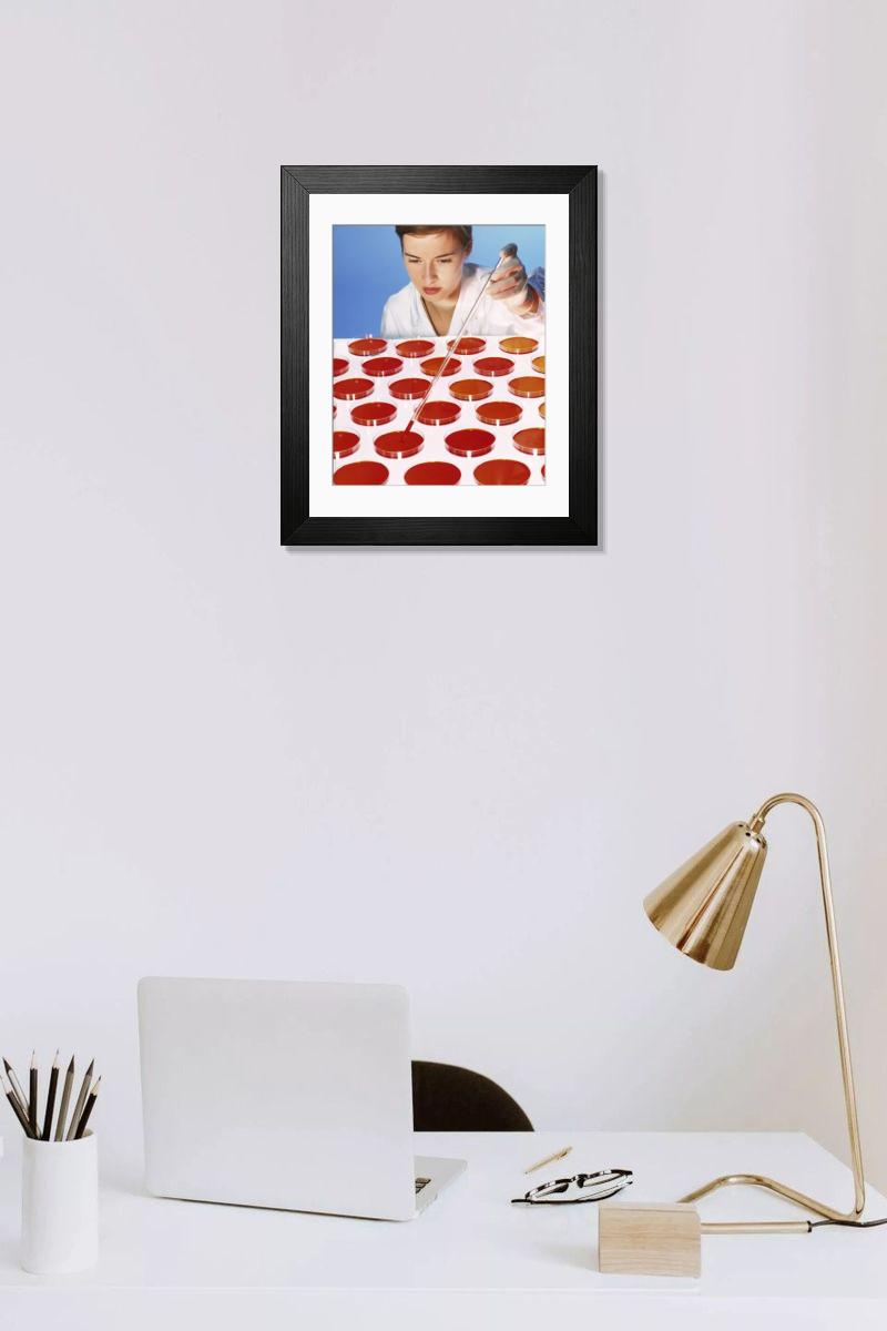 Shown hanging in a room: Modern 14"x12" (36x31cm)