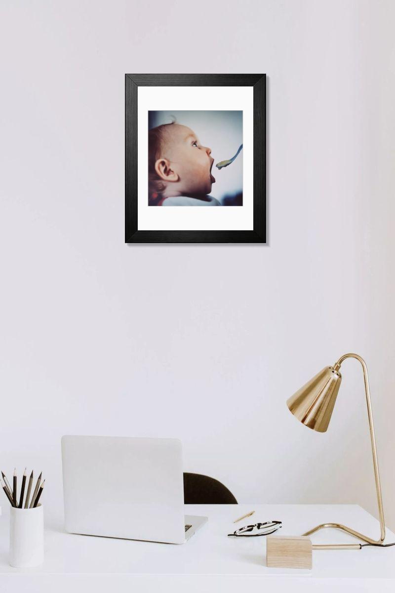 Shown hanging in a room: Modern 14"x12" (36x31cm)