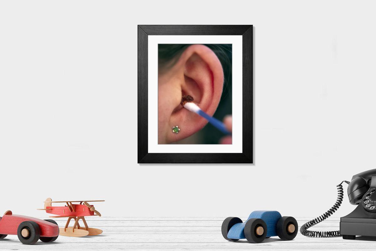 Shown hanging in a room: Modern 14"x12" (36x31cm)