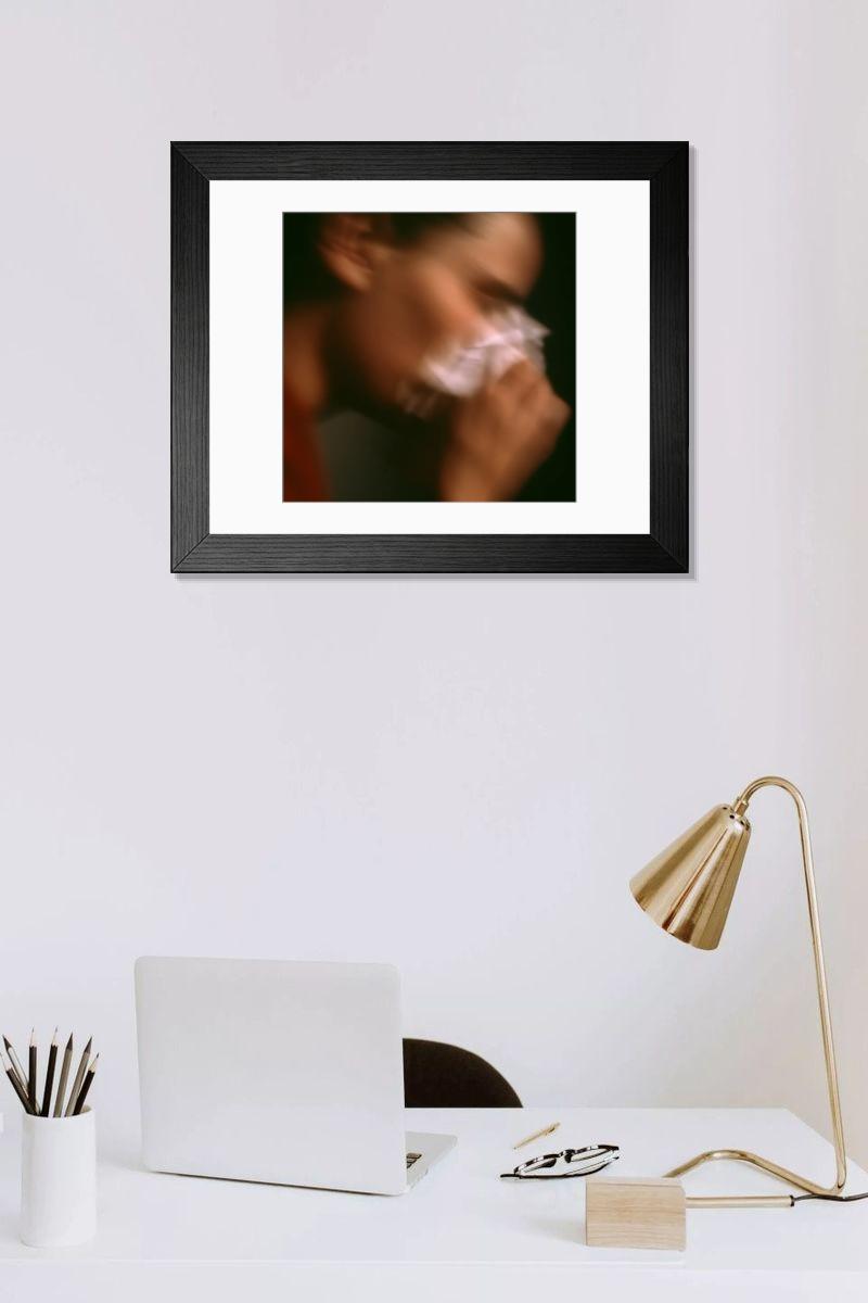 Shown hanging in a room: Modern 14"x12" (36x31cm)