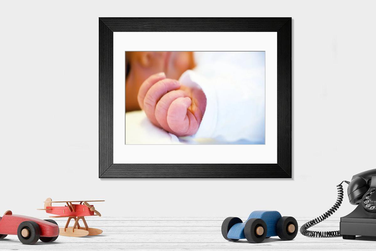 Shown hanging in a room: Modern 14"x12" (36x31cm)