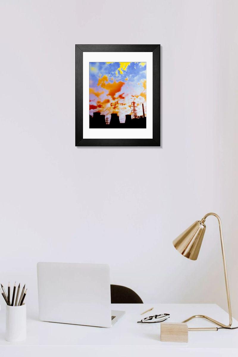 Shown hanging in a room: Modern 14"x12" (36x31cm)