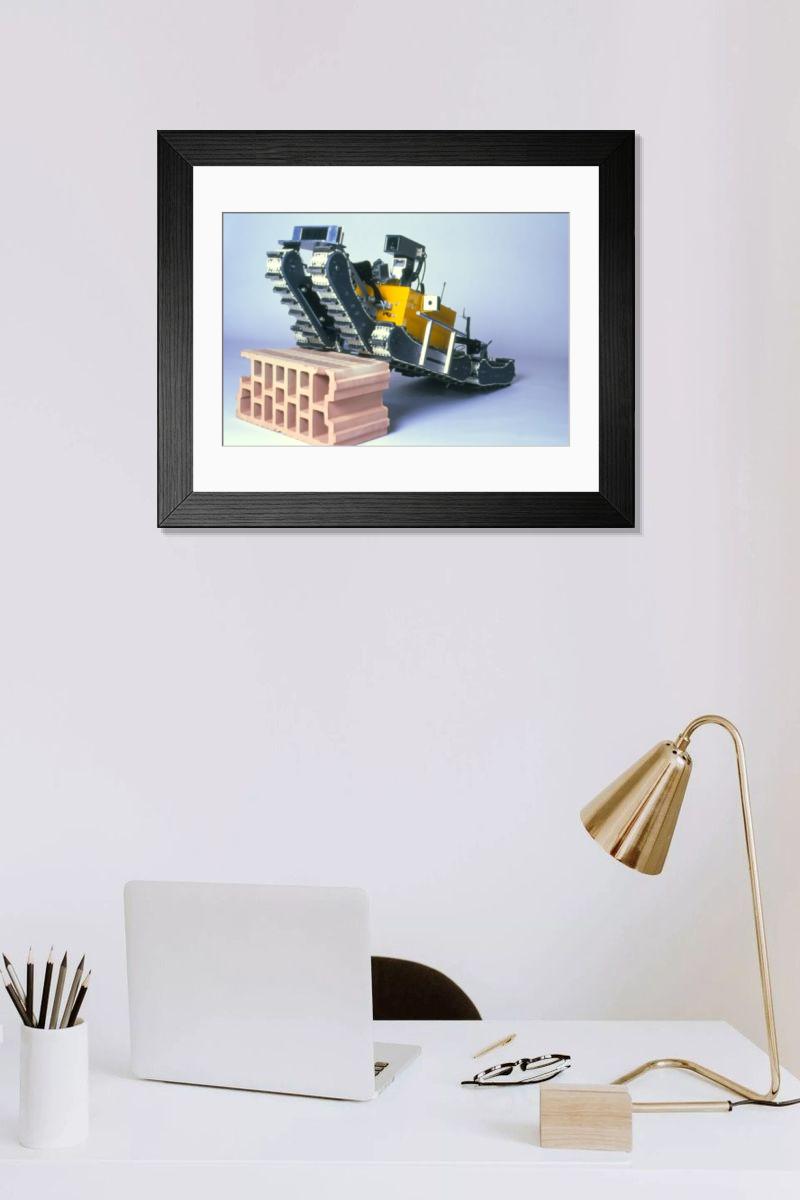Shown hanging in a room: Modern 14"x12" (36x31cm)