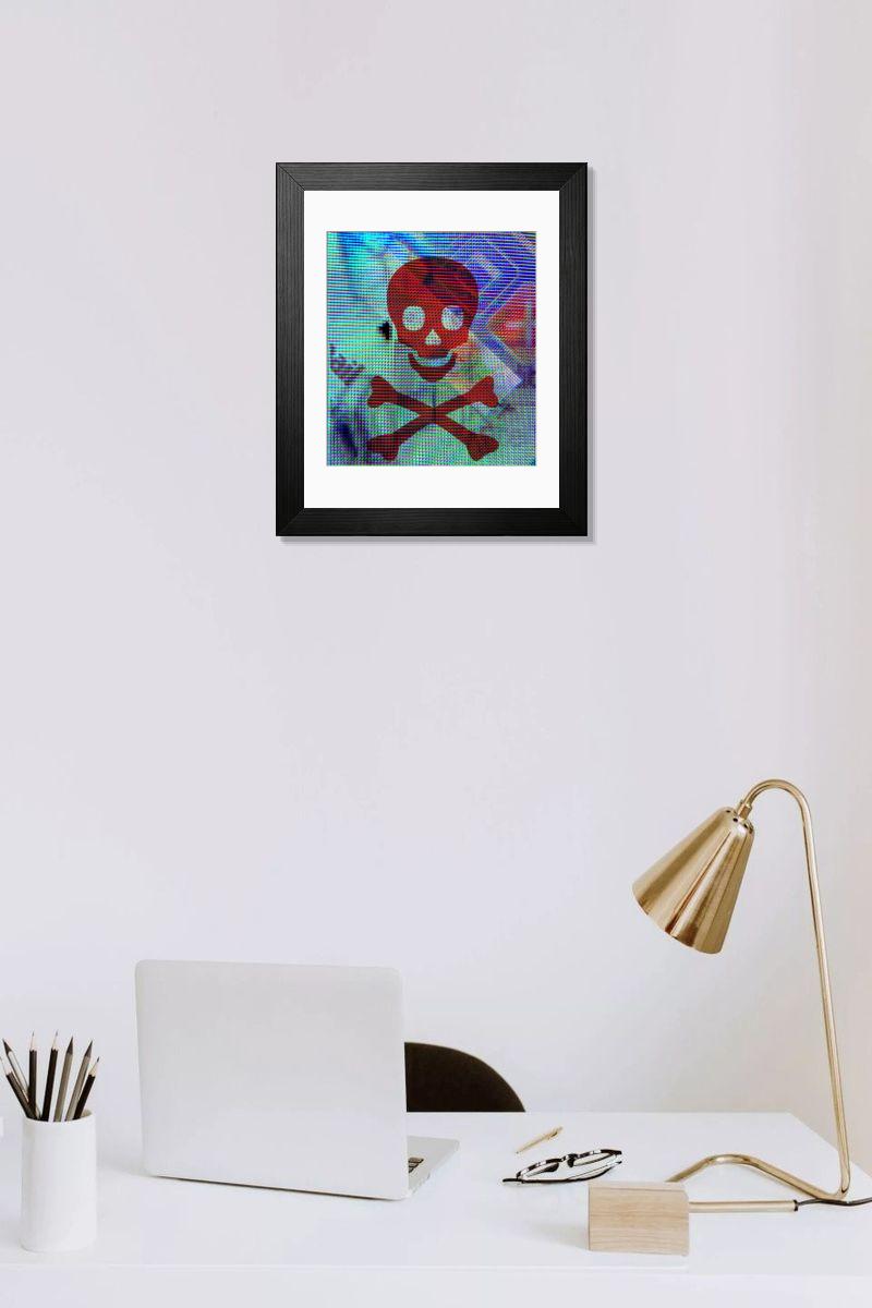 Shown hanging in a room: Modern 14"x12" (36x31cm)