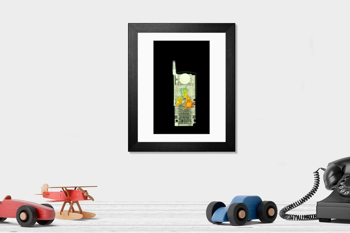 Shown hanging in a room: Modern 14"x12" (36x31cm)