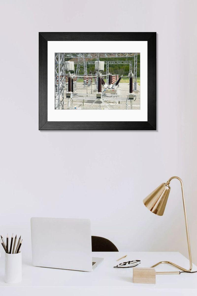 Shown hanging in a room: Modern 14"x12" (36x31cm)