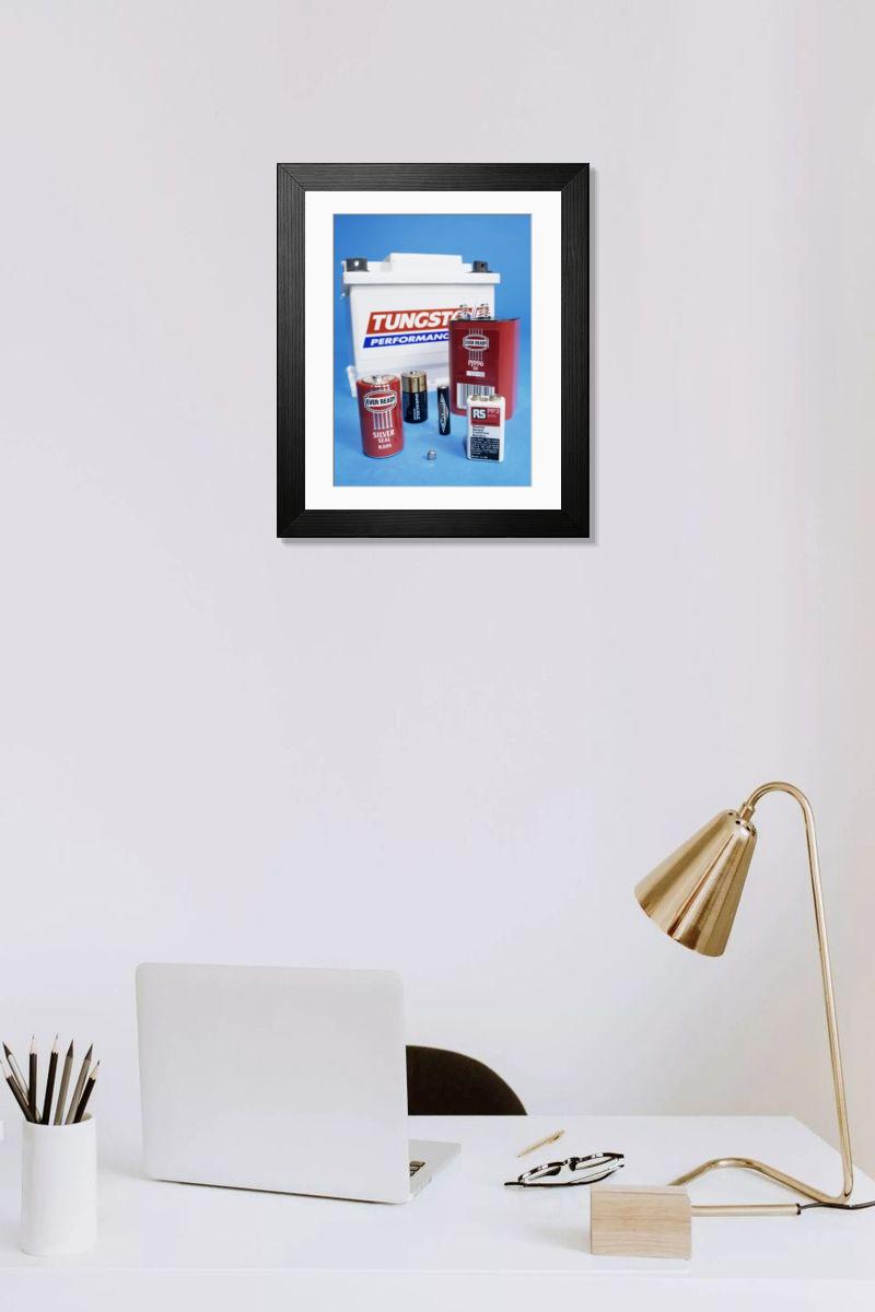 Shown hanging in a room: Modern 14"x12" (36x31cm)