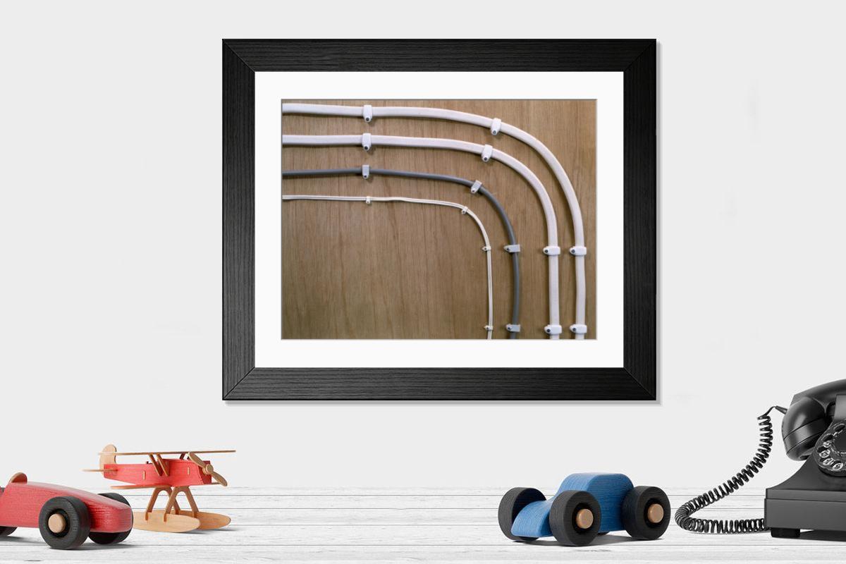 Shown hanging in a room: Modern 14"x12" (36x31cm)