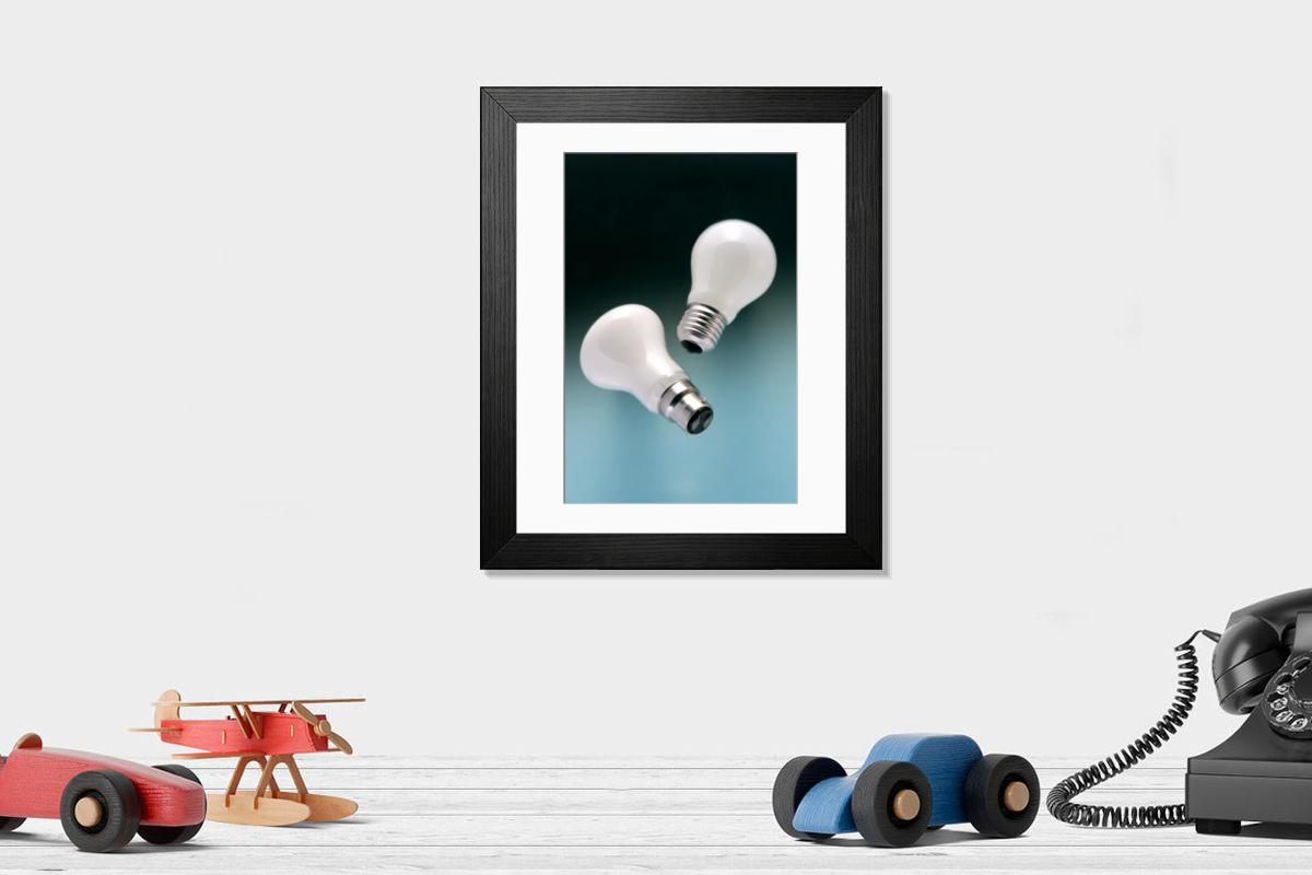 Shown hanging in a room: Modern 14"x12" (36x31cm)