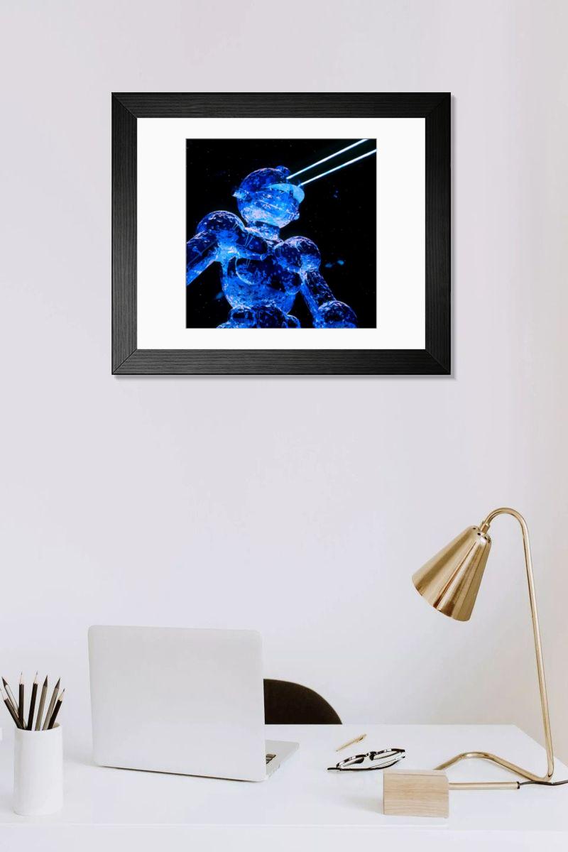 Shown hanging in a room: Modern 14"x12" (36x31cm)