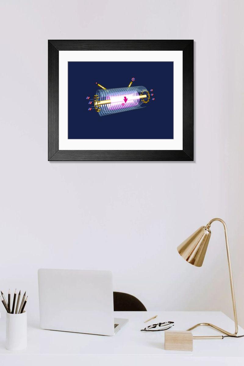 Shown hanging in a room: Modern 14"x12" (36x31cm)