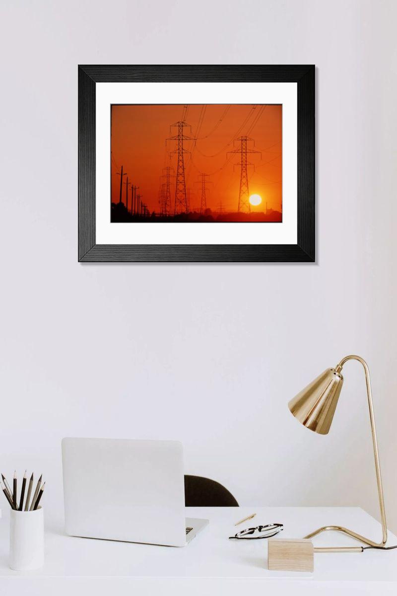 Shown hanging in a room: Modern 14"x12" (36x31cm)
