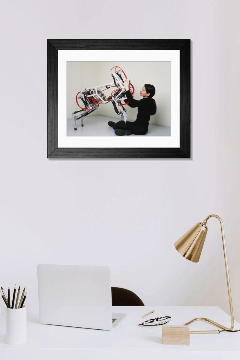 Shown hanging in a room: Modern 14"x12" (36x31cm)
