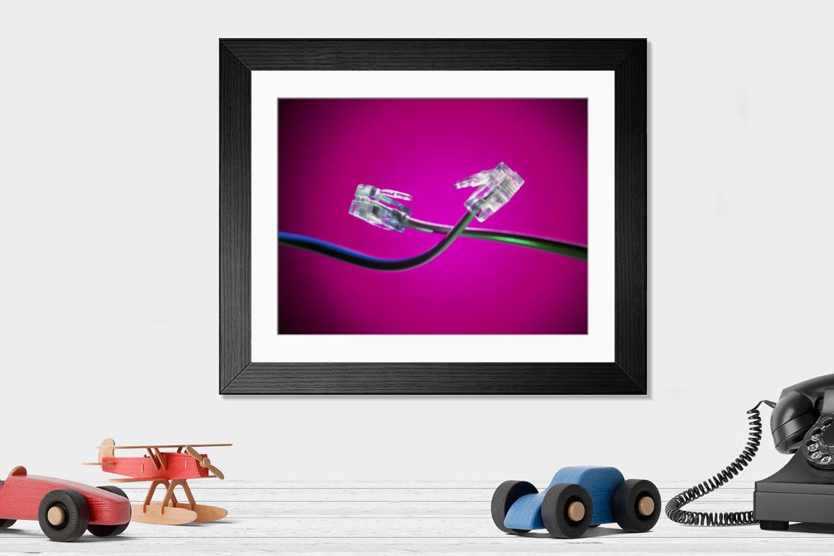 Shown hanging in a room: Modern 14"x12" (36x31cm)
