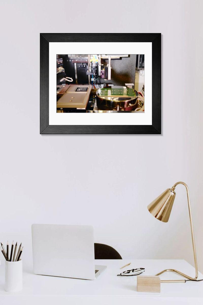 Shown hanging in a room: Modern 14"x12" (36x31cm)